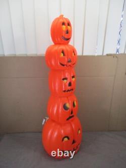 Vtg DON FEATHERSTONE Pumpkin Totem Stack Lighted Halloween Blow Mold UNION 35 Vtg DON FEATHERSTONE Pumpkin Totem Stack Lighted Halloween Blow Mold UNION 35