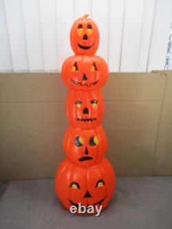 Vtg DON FEATHERSTONE Pumpkin Totem Stack Lighted Halloween Blow Mold UNION 35 Vtg DON FEATHERSTONE Pumpkin Totem Stack Lighted Halloween Blow Mold UNION 35