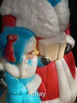 Vtg Dickens Christmas Carolers Blow Mold Decorations Empire General Foam Plastic