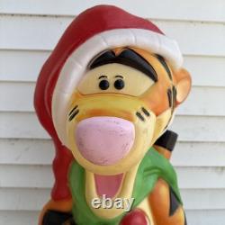 Vtg Disney Tigger Christmas 36 Lighted Plastic Blow Mold Santa's Best Vtg Disney Tigger Christmas 36 Lighted Plastic Blow Mold Santa's Best