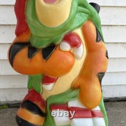 Vtg Disney Tigger Christmas 36 Lighted Plastic Blow Mold Santa's Best Vtg Disney Tigger Christmas 36 Lighted Plastic Blow Mold Santa's Best