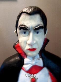 Vtg Don Featherstone Bela Lugosi Dracula Halloween Lighted Blow Mold-42- NICE