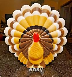 Vtg Don Featherstone Thanksgiving Turkey Plastic Blow Mold Union Products Tested