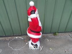 Vtg Empire Christmas Blow Mold 40 Dancing Waving Santa Claus with Light Cord