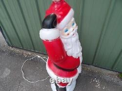 Vtg Empire Christmas Blow Mold 40 Dancing Waving Santa Claus with Light Cord