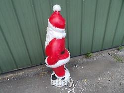 Vtg Empire Christmas Blow Mold 40 Dancing Waving Santa Claus with Light Cord