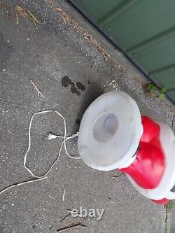 Vtg Empire Christmas Blow Mold 40 Dancing Waving Santa Claus with Light Cord