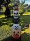 Vtg Empire Halloween Totem Pole Ghost Skull Pumpkin Cat Blow Mold 32