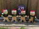 Vtg Lot Of 4 Union Blow Mold Gingerbread Man Boy Girl Christmas Yard Decor 24