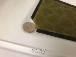 Vtg Municipal City Xmas Lantern Lighted White Blow Mold Stain Glass Look 34 Tall