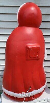 Vtg Santa's Best Mrs. Santa Claus Christmas Blowmold Light Up Yard Decor -EUC