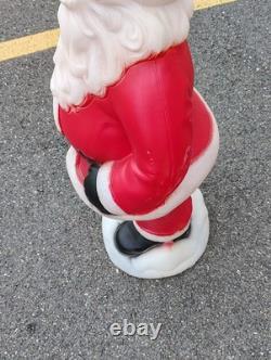 Vtg Waving Santa Blow Mold General Foam Christmas 40 Tall Black Works See Pics Vtg Waving Santa Blow Mold General Foam Christmas 40 Tall Black Works See Pics