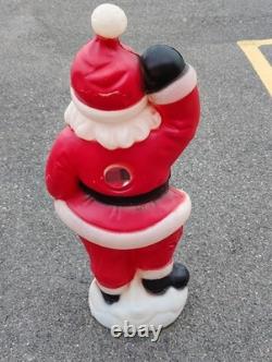 Vtg Waving Santa Blow Mold General Foam Christmas 40 Tall Black Works See Pics Vtg Waving Santa Blow Mold General Foam Christmas 40 Tall Black Works See Pics