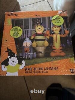 WINNIE THE POOH and Friends Halloween Airblown Inflatable Disney Gemmy 6 ft wide