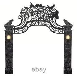 Wednesday 10-ft Talking LED Nevermore Academy Arch Yard Decoration Wednesday 10-ft Talking LED Nevermore Academy Arch Yard Decoration