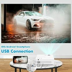 WiFi Projector 7500Lumens QK03 Outdoor Projector Full HD 1080P Supported Outd