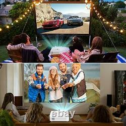 WiFi Projector 7500Lumens QK03 Outdoor Projector Full HD 1080P Supported Outd