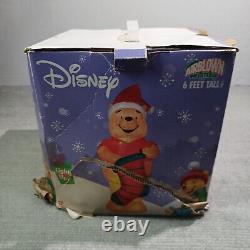 Winnie the Pooh Airblown Inflatable Christmas Hat Stocking Disney 6 Foot Tested