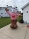 Wisconsin Badgers Gemmy 8ft Light Up Yard Airblown Inflatable Graduation Bucky