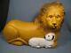 Working Vintage 1995 Union Products Don Featherstone Lion/lamb Blow Mold