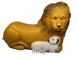 Working Vintage 1995 Union products Don Featherstone Lion/Lamb Blow Mold