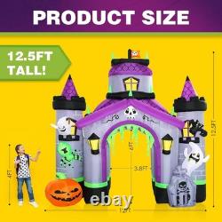 ZPISF Halloween Inflatables Giant 12.5 FT Haunted House Castle Archway Outdoor ZPISF Halloween Inflatables Giant 12.5 FT Haunted House Castle Archway Outdoor